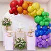 Autre épreuve d'événement fournit des arc-en-ciel coloré Balon Garland Arch Kit multicolor latex ballons décoration mariage anniversaire décor gamin baby shower faveur fête 230309