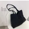 Abendtaschen Cord Shopper Canvas Umhängetasche für Frauen 2023 Weibliche Lässige Umweltlagerung Wiederverwendbare Handtaschen mit großer Kapazität