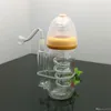 Rauchpfeifen Milchflasche, Wasser- und Tabakflasche mit Seidenplatte Glas Bongs Glas