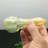 Tubo de vidrio amarillo EN STOCK tubo de vidrio burbujeador pipa para fumar agua Bong de vidrio