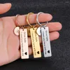 Keychains Drive Keychain seguro A-Z 26 Iniciais Lettering Men Women Boyfriend Chain Chain Birthday Birthday Birthda