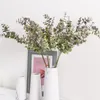 Decorative Flowers Artificial Silk Eucalyptus Tree Branch Leaves Simulation Plastic Green Leaf Plant Fake Plants Wedding Prop Home