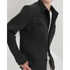 Mens Jackets Miyake Pleated Men Jacke Spring Korean Style Causal Blazers Long Sleeve Cardigan Coat Single Breasted Suit 230309