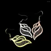 Boucles d'oreilles pendantes créativité acier inoxydable sculpture conque pour femmes mode escargot de mer bijoux gouttes goujons accessoires