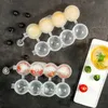 IJsgereedschap Nieuwe Big 4 Hole Ice Cube Makers Round Ice Hockey Mold Whisky Cocktail Vodka Ball Ice Mold Bar Party Keuken Ice Box Ice Cream Z0308