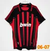 Männer Fußball Shirts 06 07 Retro Trikots KAKA BAGGIO VAN BASTEN PIRLO Inzaghi Gullit Shevchenko Vintage Klassische Shirt 90 91 93 94 95 96 02 03 13 14 Jersey