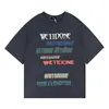 Dames T-shirt Welldone Korte mouw Designer Shirt Drukt T-shirt We11Done Casual Tops T-shirt Liefhebbers Top Ins Trend We11Done Tops T-shirt V1XF#