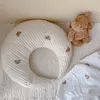 Pillows born Sleeping Pillow Moon Side Cotton Olives Bear Cartoon Pillow Baby Anti-fall Sleeping Cushion Children's Room Po Prop 230309