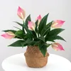 Decorative Flowers Flower Handicraft Bright-colored Simulation 2 Colors Eye-catching Convenient Aesthetic Elegant Art Decor