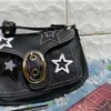 Bolsas de ombro bolsas vintage para women street street Trendyol Babes Moto Biker Bag Sagão outono 2023 Estrela casual feminina 230309