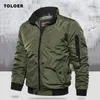 Jaquetas Masculinas Jaqueta Militar Masculina Slim Bomber Jaqueta Aurumn Inverno Homens Outerwear Casual Manga Longa Jackes e Casacos Mens Roupas Plus Size 230309