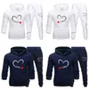 Mens Tracksuits Couple Tracksuit Im With Her Print Lover Hoodie and Pants 2 Pieces Clothes Men Sweatshirts Women Hoodies Fleece Suits 230309