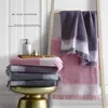 Asciugamano el tassel cotone jacquard bagno adulto uomo e donna famiglia