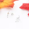 Stud Earrings Tiny Branches And Leaves For Women Fashion Jewelry Stainless Steel Earring Wedding Accessories Bijoux Femme