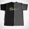 Men's T-Shirts COOLMIND 100% Cotton Cool Blessed Print Men T Shirt Casual Loose Streetwear Men Tshirt o-neck Loose Tshirt Tee Shirts Tops G230309
