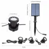 Solar Garden Lights RGB Color Changing Spotlights IP68 Submersible Lamps RGB Projection Light Outdoor Landscape Lighting