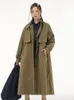 Women's Trench Coats Solid Color Pocket Single Breasted Loose 2023 Autumn Casual Fashion Temperament Match Show Thin