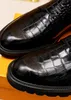 2023 Sapatos de vestido masculino Moda de couro genuíno Trabalho de negócios Sapatos forma