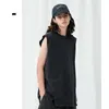 Débardeurs pour hommes 2023 Printemps / Été High Street Garment Wash Old Craft Fashioned American Sleevel Ess T-shirt Bottom Loose Vest For