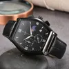 Armbandsur för män 2023 Nya herrklockor Fem nålar Alla Dial Work Quartz Watch Europe Top Luxury Brand Chronograph Clock Moon 3276