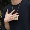 Hip hop liste bling list wisiorek bankomat Naszyjniki uzależnione od pieniędzy raper 18k prawdziwe złote uroki dla kobiet mężczyzn Miami Hiphop Grunge punkowe prezenty biżuterii bijoux