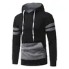 Men's Hoodies & Sweatshirts 2023 Autumn Personalized Patch Hooded Sweater Casual Large Size Loose Wild Simple Black Stretch Men Tops Tide