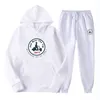 Mens Tracksuits Long Sleeve Hoodie Solid Color Printing Set Leisure Fashion Brand Casual Hooded Sportswear 230310
