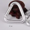 Black Carabiner Triangle Carabiner في الهواء الطلق تسلق مشبك ألومنيوم التخييم التنزه مفتاح سلسلة المفاتيح المقطع