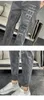 Men's Jeans Fashion Pants Elastic Band Overweight Large Size Male Ankle Length Patchwork Streetwear Plus Man Cowboy Trouser Y2303