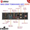 LGA 1700 MSI MAG Z690 TOMAHAWK WIFI DDR5 Mainboard D5 128GB 6400MHz Support Intel Core 12th and 13th CPU M.2 ATX Motherboard New