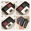 Designer Luxury Chevron Quilted Leather Black Card Case 7203 Small Trifold Wallet Red Leather