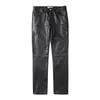 Men's Pants Harajuku Black Jeans Men's Vibe Waxed Casual Trousers Straight Pockets Oversized Pencil Pants Loose Hip Hop Mens Pants 230310