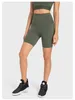 Ll Yoga-Shorts für Damen, nahtlos, hohe Taille, 4-Punkt-Hose, Laufen, Fitness, Fitnessstudio, Unterwäsche, Workout, kurze Leggings