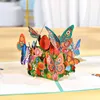 Presentkort 3D Pop Up Butterfly Birthday Cards Mothers Day Jubileum Alla hjärtans dag för barn Kvinnor Alla tillfällen Handgjorda gratulationskort Z0310