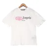 T-shirt da uomo Palms Palmangel City Designer Limited Stampa di lettere a getto d'inchiostro da uomo Barca a vela da donna a maniche corte Magliette casual Hip Hop 31