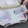 Reizende opbergtas met dikke plastic reclosable zipper poly organizer opslagverpakking voor kledingschoenen sieraden