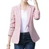 Ternos femininos Lady Coat Cardigan Dress-Up Formal Casual Spring Blazer Mulheres para o trabalho