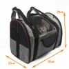 Hondenauto -stoel bedekt de handige opvouwbare Pet Carrier Intrekbare kooi Ademkabel kattenbakvulling draagbare uitje Using -tas