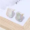 Stud -oorbellen Real Pearl Natural Freshwater 925 Sterling Silver For Women Fashion Jewelry Cadeau