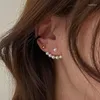 Studörhängen öron mode smycken pärlpärlor söta örhängen pärlor kvinnor koreanska örhänge guld piercing smycken