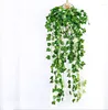 Decorative Flowers 10pcs/lot 2.3M 4 Styles Artificial Ivy Leaf Hanging Garland Flower Vine For DIY Home Wedding Floral Wall Garden Decor