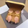 Dingle örhängen rosa teardrop pendel stud av kvalitet party piercing tillbehör trendiga smycken