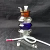 Rökningstillbehör Färg Pagod Hookah, Wholesale Bongs Oil Burner Pipes Water Pipes Glass