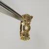 Panthere ring för kvinnodesigner för man diamant smeragdglasögon guld pläterad 18k t0p kvalitet högsta räknekvalitet lyx premium gåvor 011