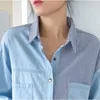 Bluzki damskie 2023 Spring Women Shirt Bawełniana żeńska damna damna bluzka damska luźna koreańska bluzka