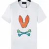 T-shirt da uomo di marca Skull Bunny Pattern Top Cotton O-Collo Stampa manica corta Ghost Rabbit Animal Print magliette per donna magliette pop stampate personalizzate all'ingrosso M-3XL