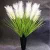 Dekorative Blumen, 83,8 cm, 5 Köpfe, Pampasgras, groß, künstliches Rohrkolben, Schilf, getrocknet, für Vasenfüller, Bauernhaus, Zuhause, Hochzeitsdekoration