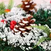 Decorative Flowers Wreaths Christmas Garlands Xmsa Wreath Wall Hanging Door Ornaments Pendants Merry Decor For Home 2020 Happy New Year P230310 P230310