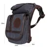 Sacs de taille Buylor Drop Leg Vintage Cuisse Pack Fanny Militaire Moto Moto Messenger CanvasNylon Épaule Équitation 230310