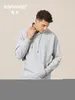 Mens Hoodies Moletons Primavera Com Capuz Homens Grosso 360g Tecido Sólido Qualidade Básica Jogger Textura Pulôveres 230308